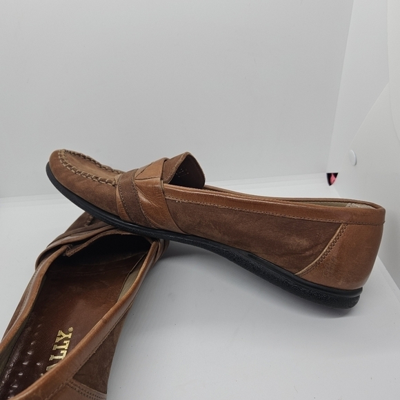 Bally Mesa brown leather penny loafers 10M main image 7